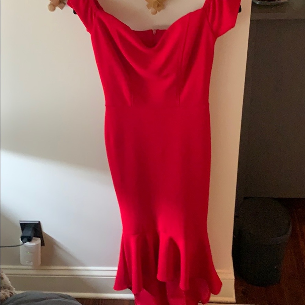 Retro style red dress